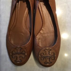 Tory Burch Tan Reva Flats